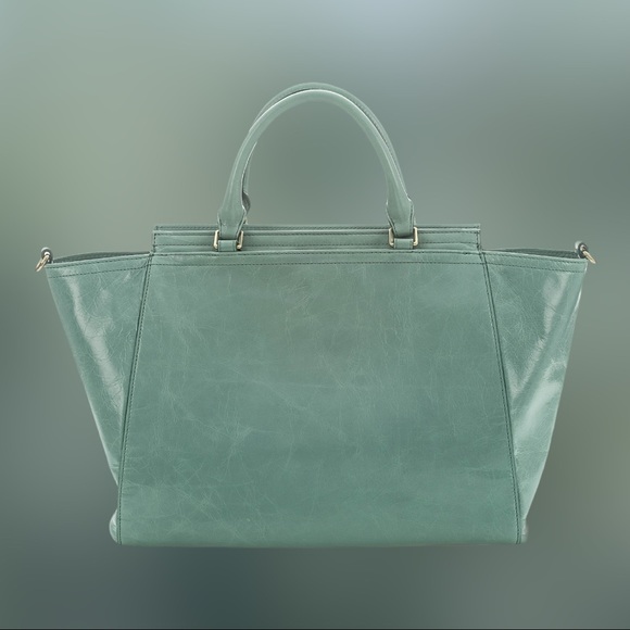 BRAHMIN TAYLOR SATCHEL TEAL EISENHOWER NEW W/ TAGS - Picture 5 of 9